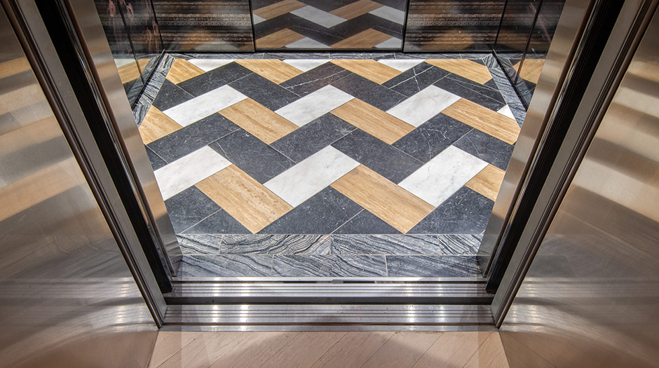 Thumbnail image of open elevator cab door at Hotel Indigo  in Los Angeles, California