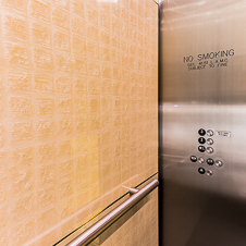Thumbnail image of open elevator cab door at L.A. Live  in Los Angeles, California