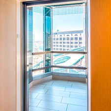 Thumbnail image of open elevator cab door at Emerald Plaza and Westin Hotel  in San Diego, California