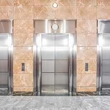 Thumbnail image of open elevator cab door at 777 Towers  in Los Angeles, California