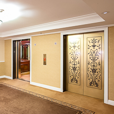 Thumbnail image of open elevator cab door at St. Regis Monarch Beach Resort  in Dana Point, California