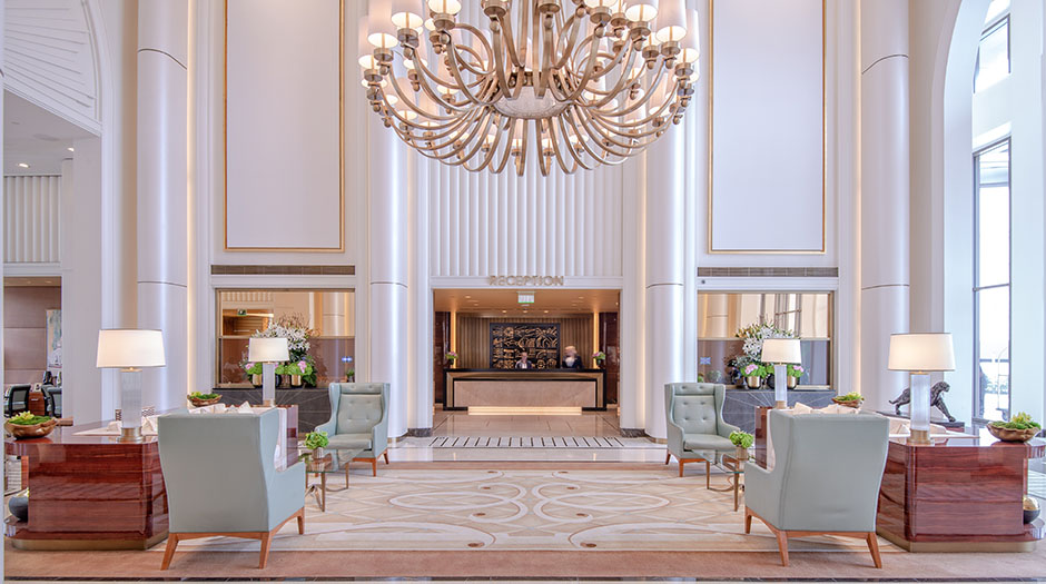 Thumbnail image of open elevator cab door at Waldorf Astoria  in Beverly Hills, California
