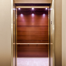 Thumbnail image of open elevator cab door at One Museum Park East  in Chicago, Illinois