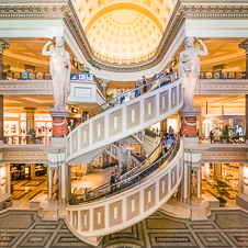 Thumbnail image of open elevator cab door at Forum Shops at Caesars Palace  in Las Vegas, Nevada