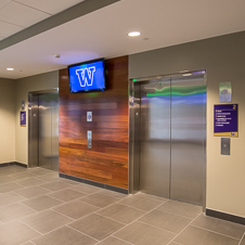 Thumbnail image of open elevator cab door at Husky Stadium  in Seattle, Washington