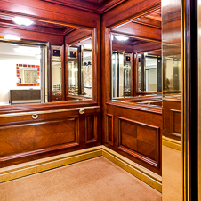 Thumbnail image of open elevator cab door at St. Regis Monarch Beach Resort  in Dana Point, California