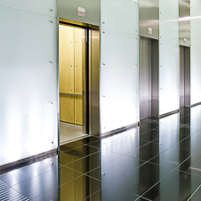 Thumbnail image of open elevator cab door at Park Tower  in Costa Mesa, California
