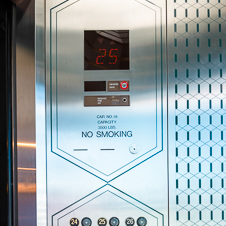 Thumbnail image of open elevator cab door at Emerald Plaza and Westin Hotel  in San Diego, California