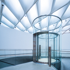 Thumbnail image of open elevator cab door at The Broad Museum  in Los Angeles, California