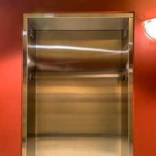 Thumbnail image of open elevator cab door at West Ocean Towers  in Long Beach, California