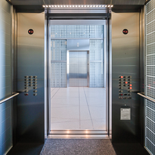 Thumbnail image of open elevator cab door at 300 East Randolph Health Care Corporation Headquarters  in Chicago, Illinois